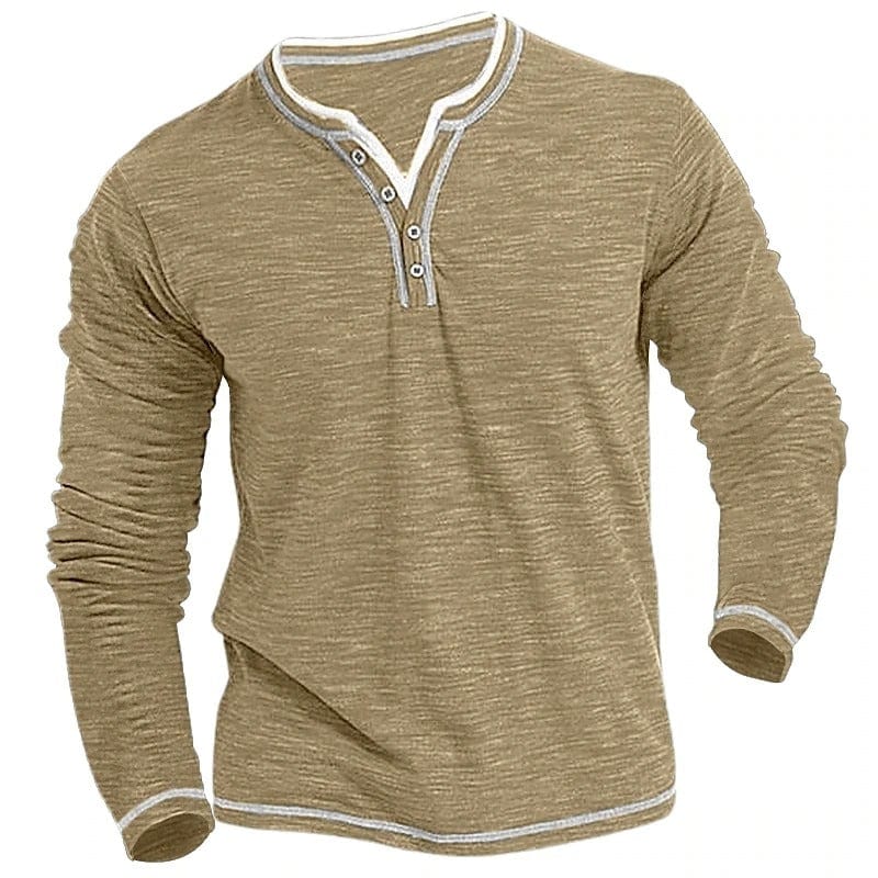Tyler Owen Klasyczny Top Henley