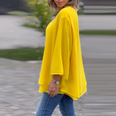 Lorelai | Bluzka z Chiffonem na Zamek
