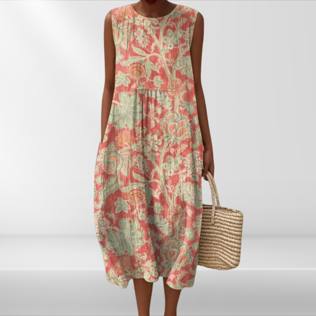 Raya - Casual Midi Dress na codzienne noszenie