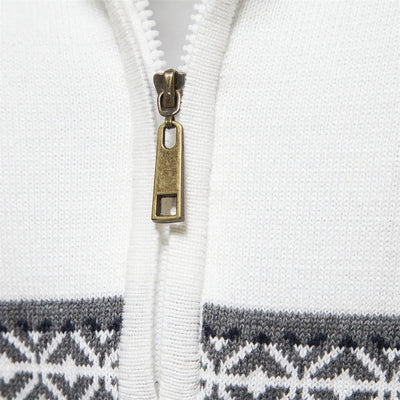 Henry™ - Elegancki sweter Fair Isle z pół-zamkiem