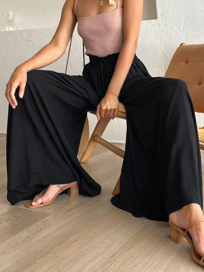 Amelia™ - Eleganckie Spodnie z Szerokimi Nogawkami