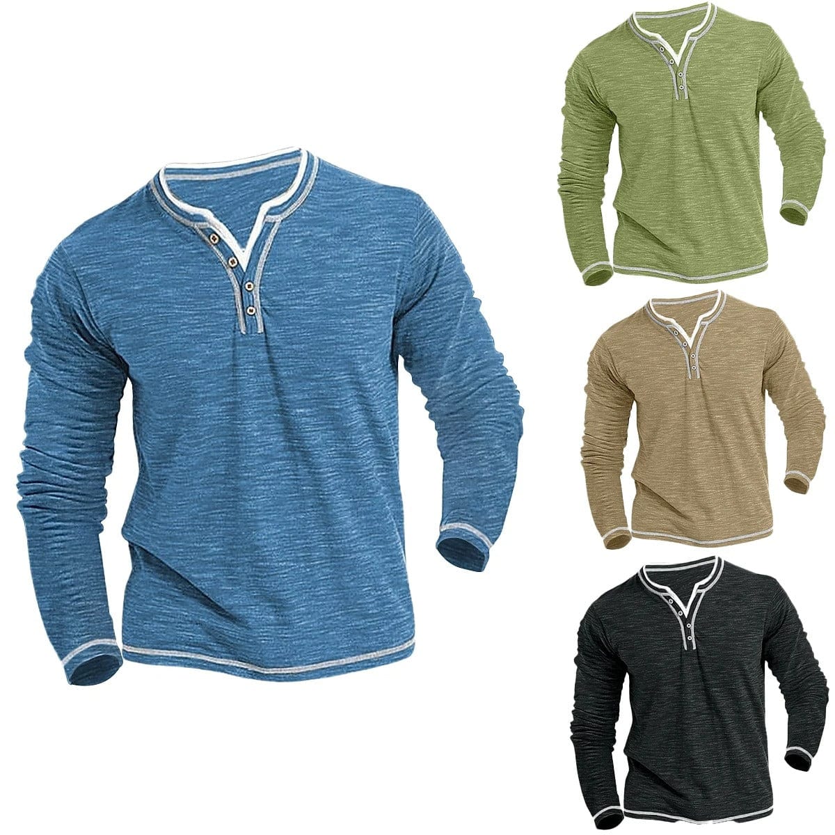 Tyler Owen Klasyczny Top Henley
