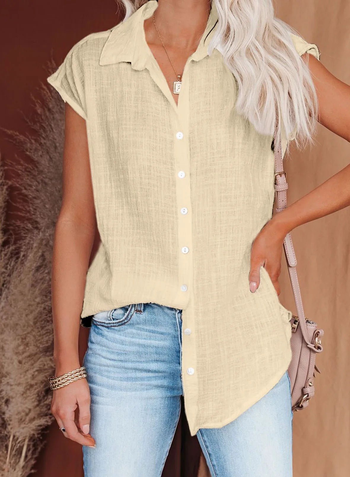 Leonie | Luźny Letni Top